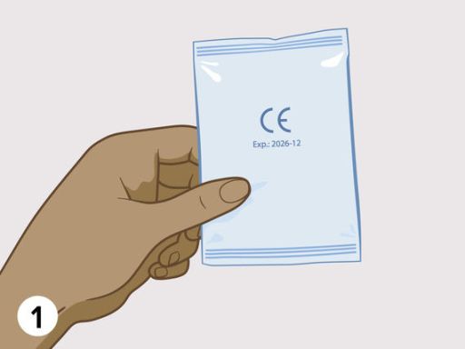Female condom step1